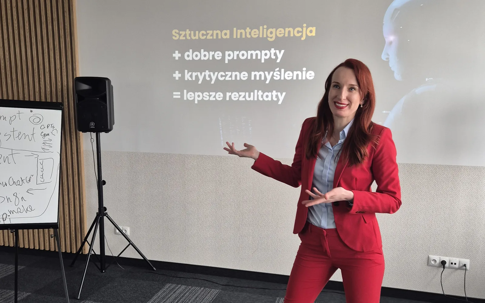 Anna PRO podczas wykładu