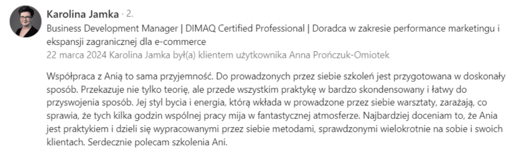 Opinie szkolenie storytelling 1